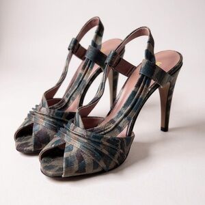 Missoni Open Toe Sparkle Sandals Pumps